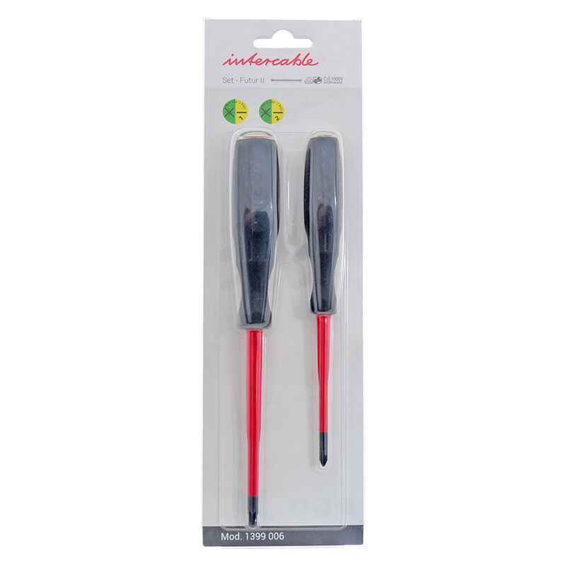 foto del prodotto set 2 giraviti con lama combinata pozidriv intercable 1399006