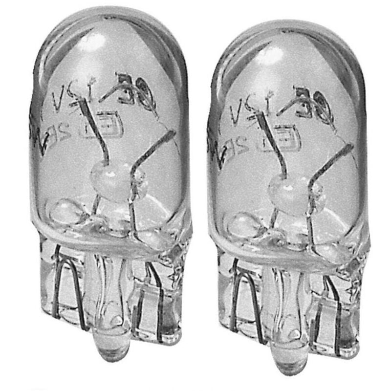foto del prodotto set 2 lampadine auto w5w 12v philips vision