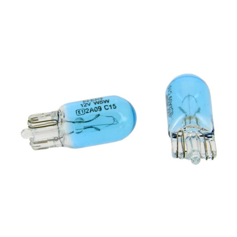 foto del prodotto set 2 lampadine auto xenon blue light w5w 12v mich