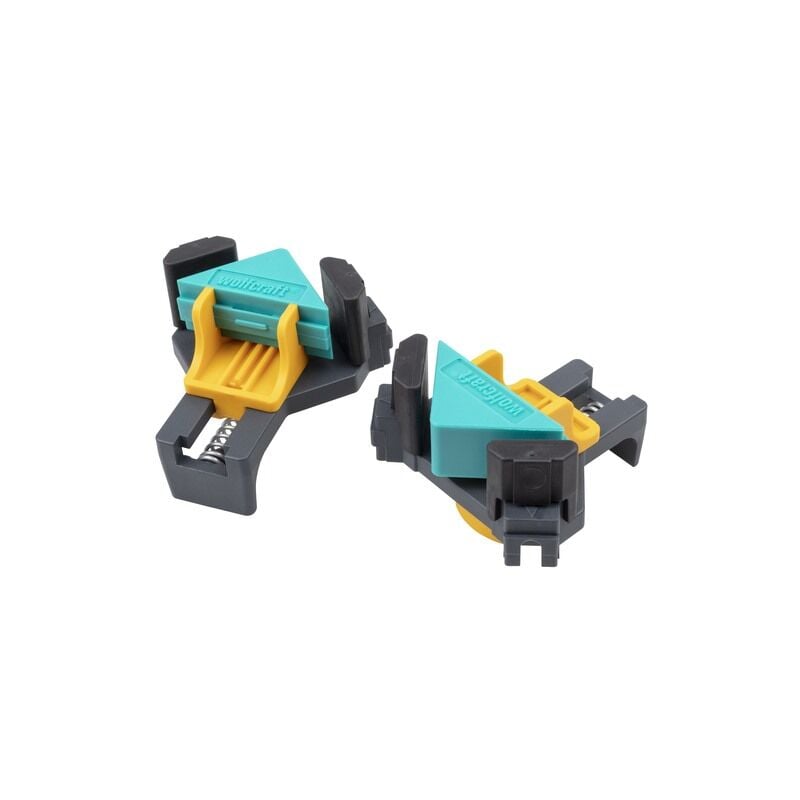foto del prodotto set 2 morsetti angolari per angoli cornici scaffali es 22 3051000 wolfcraft
