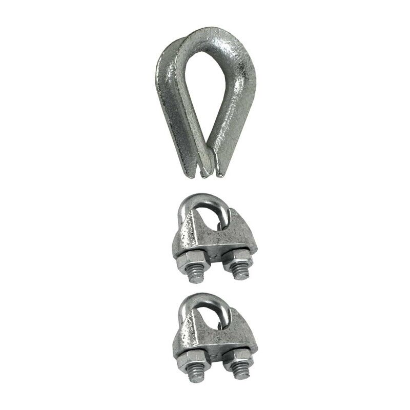foto del prodotto set 2 morsetto 1 redance zincato mm 3 masidef
