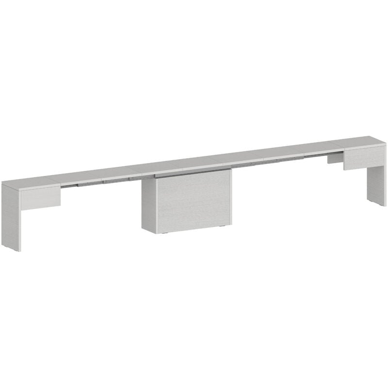 foto del prodotto set 2 panche allungabili 66 290x25x45 cm pratika singola a e b larice bianco