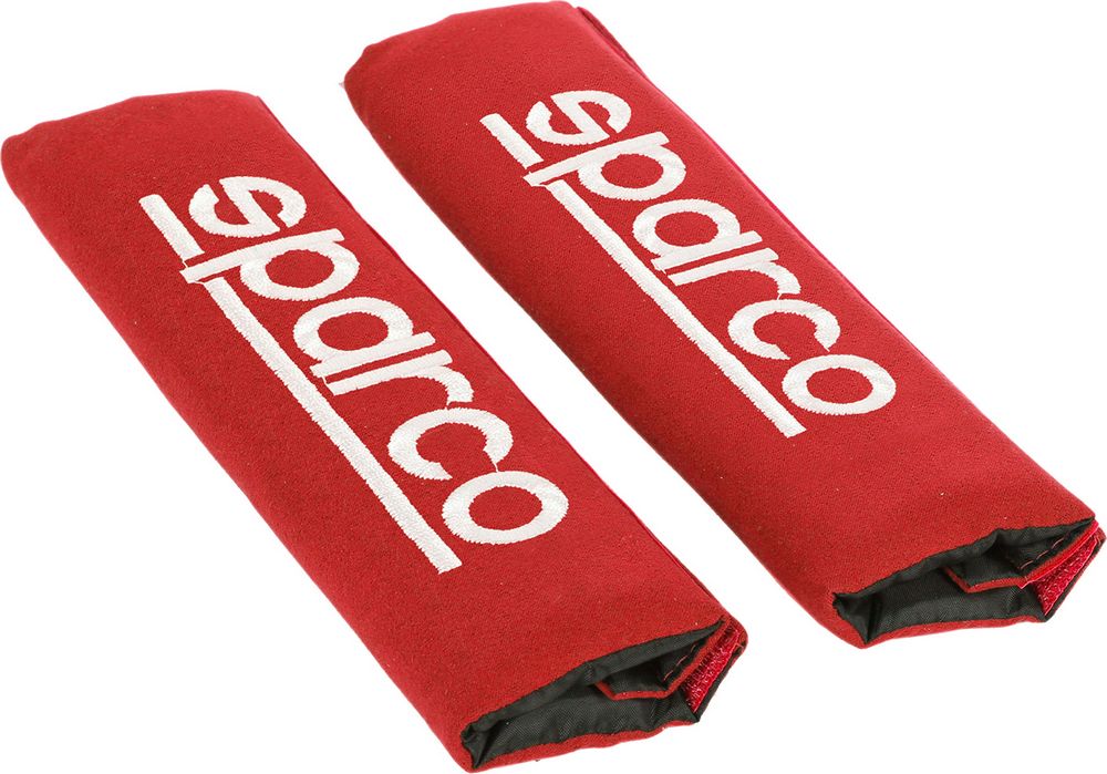 foto del prodotto set 2 pezzi di cuscinetti passacintura spc1204 universali per auto rossi