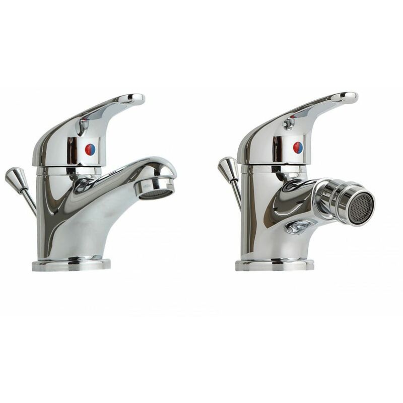foto del prodotto set 2 pezzi rubinetti per lavabo e bidet enter