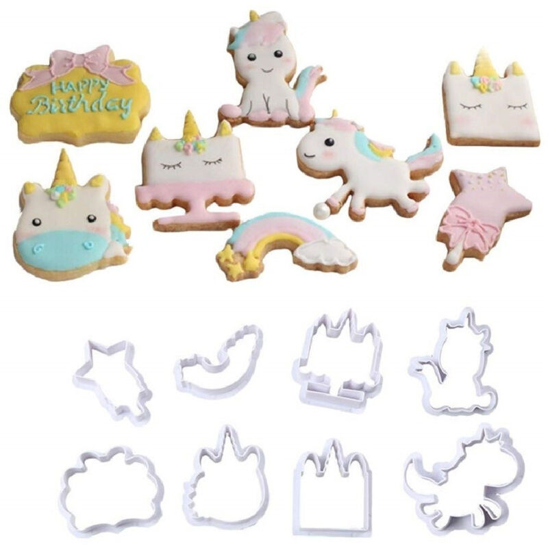 foto del prodotto set 2 pezzi stampi stampini sugarbelle formine unicorno nuvola tondo cane dolce trade shop traesio