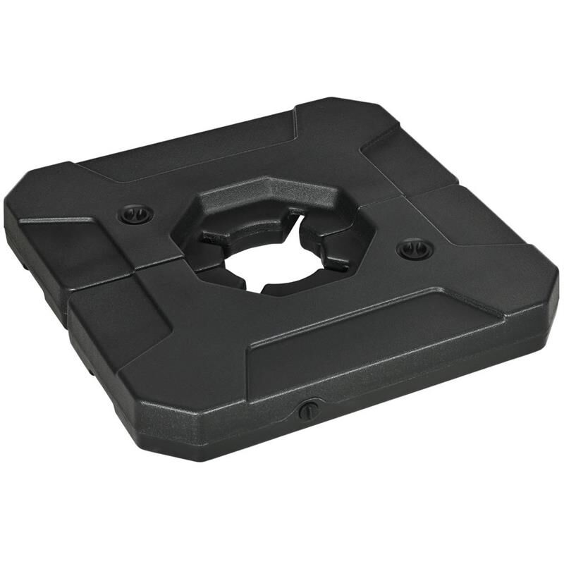foto del prodotto set 2 piastre base per ombrellone da giardino riempibile con acqua e sabbia nero