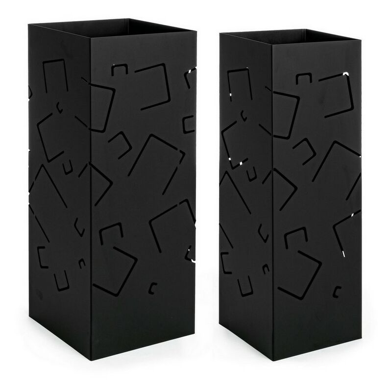 foto del prodotto set 2 porta ombrello drizzle nero z04 bizzotto
