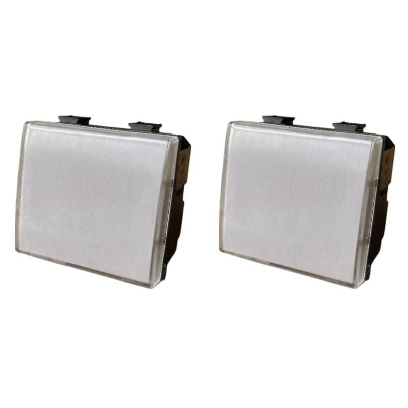 foto del prodotto set 2 pulsante 2p portanome compatibili con serie matix gloca
