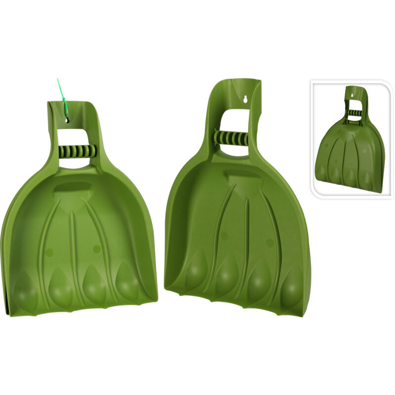 foto del prodotto set 2 raccogli foglie a mano 52x39cm rastrello