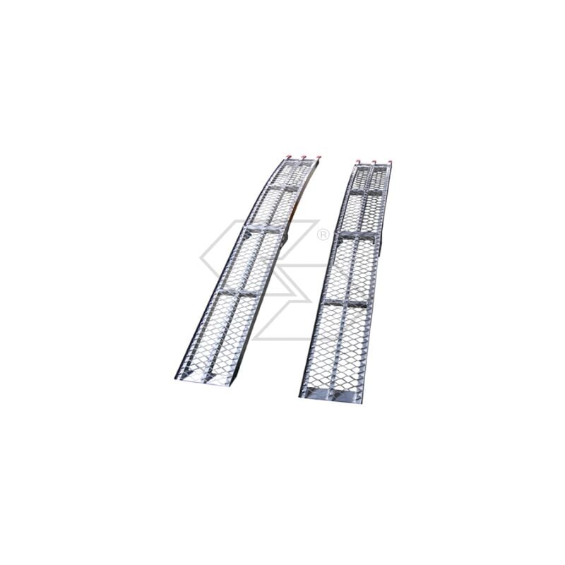 foto del prodotto set 2 rampe pieghevoli per giardinaggio alluminio 2300x300mm facilitano salita
