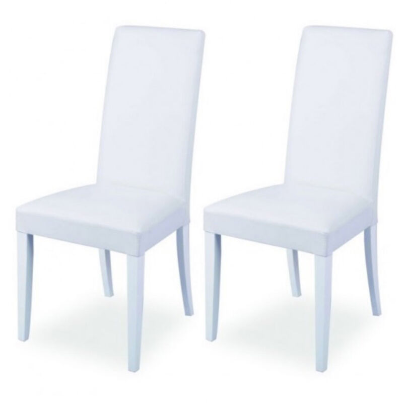 foto del prodotto set 2 sedie 47x47x101 cm nancy bianca standard
