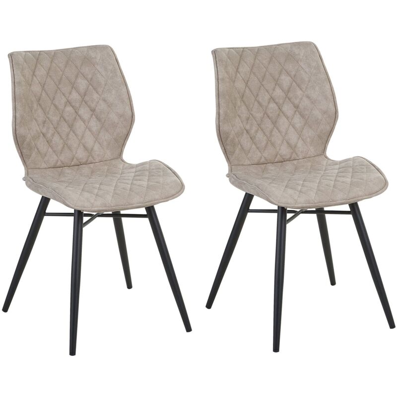 foto del prodotto set 2 sedie da pranzo beige lisle