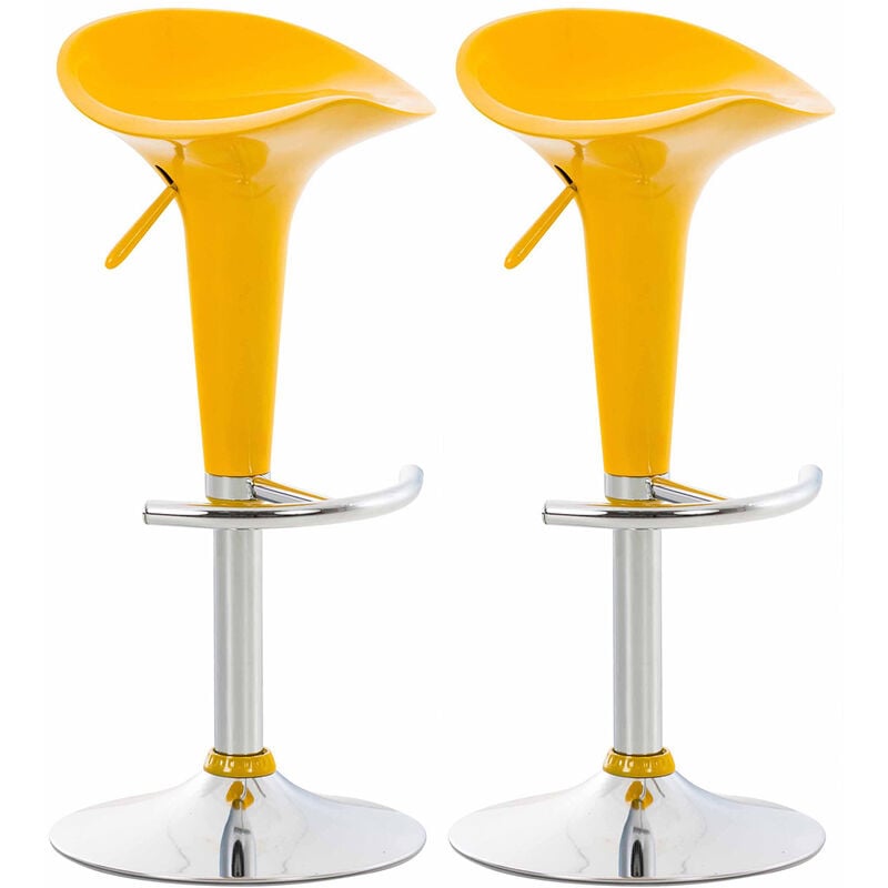 foto del prodotto set 2 sgabelli saddle giallo