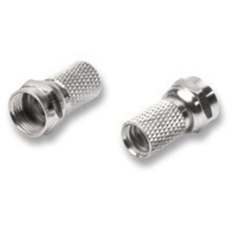 foto del prodotto set 2 spinotti tipo f d.6,3mm per cavi sat
