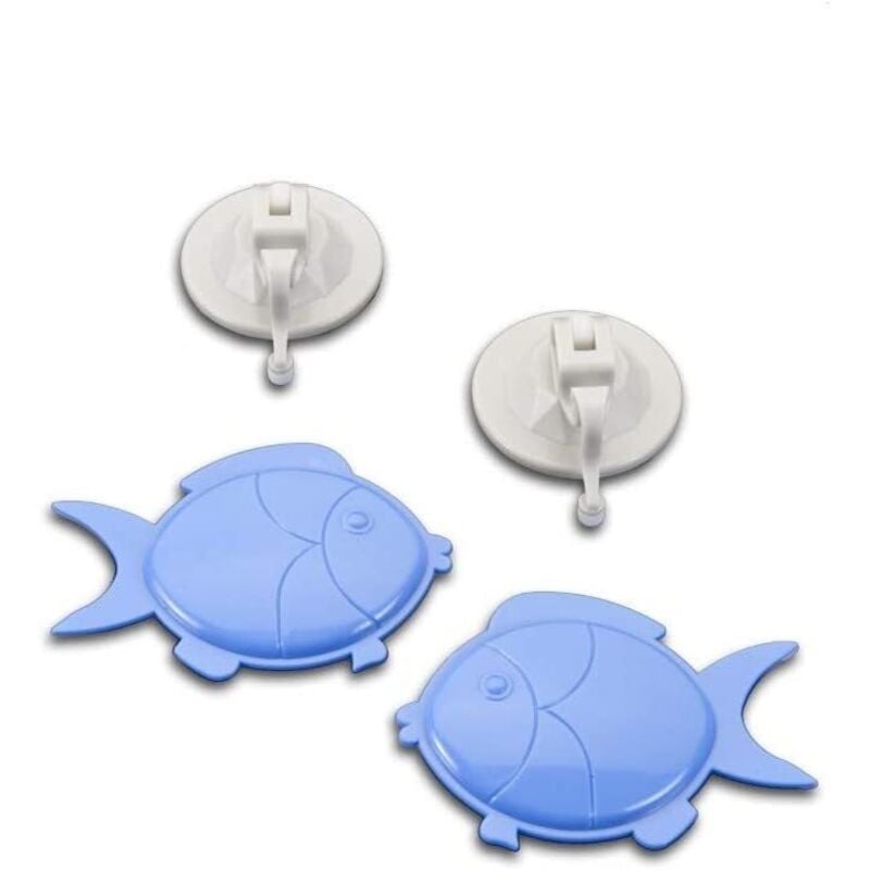 foto del prodotto set 2 ventose con pesci decorativi atlantis metaltex