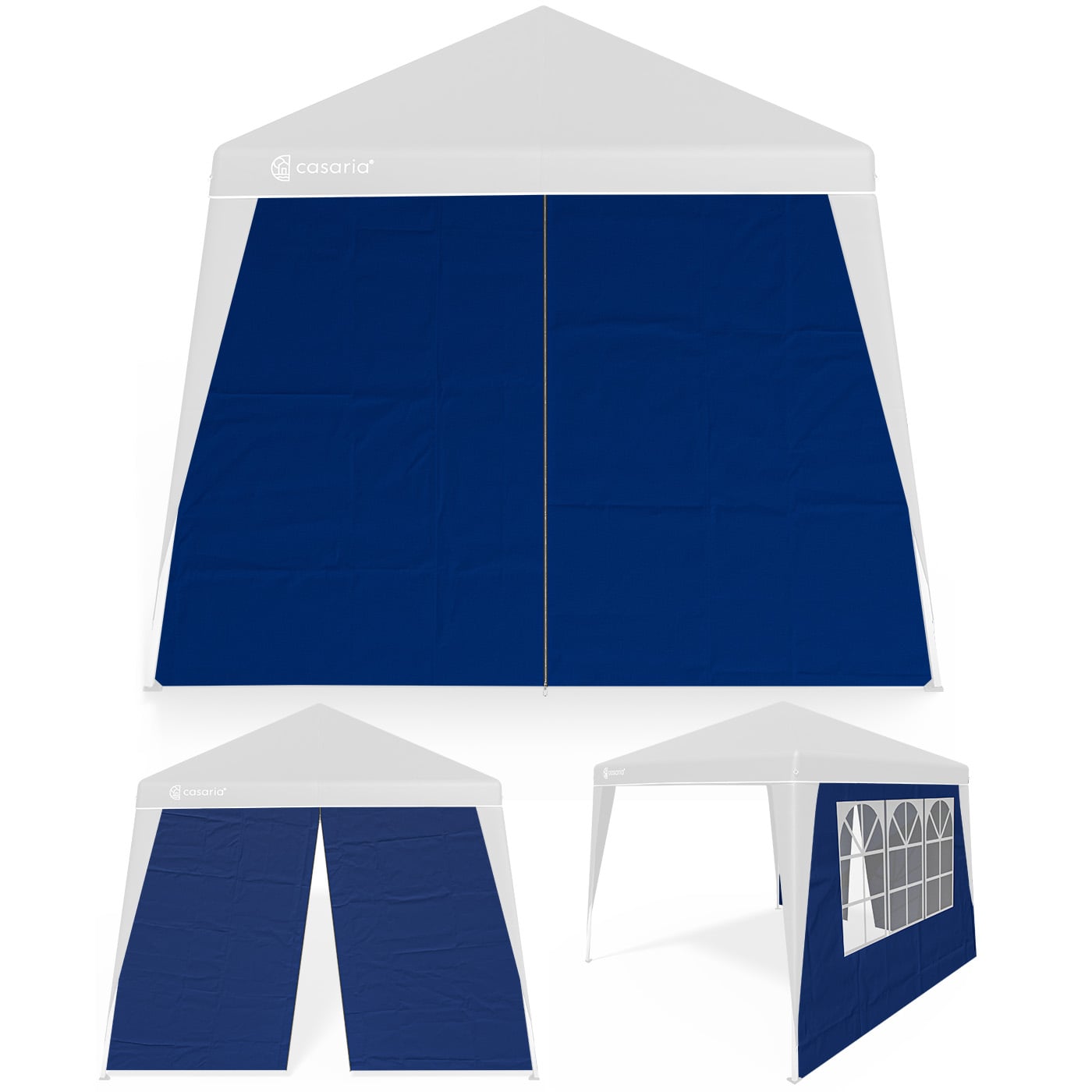 foto del prodotto set 2 x gazebo da giardino capri blu 3x3m
