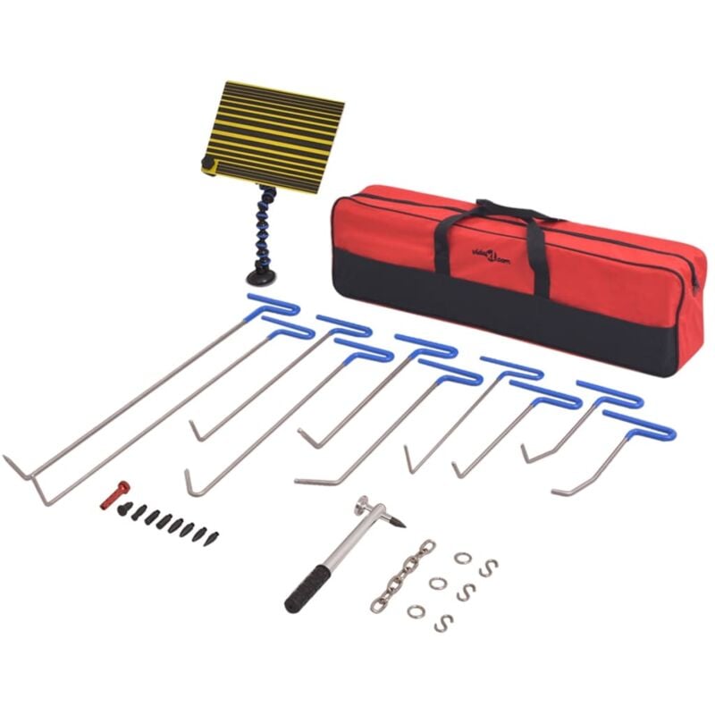 foto del prodotto set 28 pz rimozione ammaccature senza verniciatura acciaio inox vidaxl