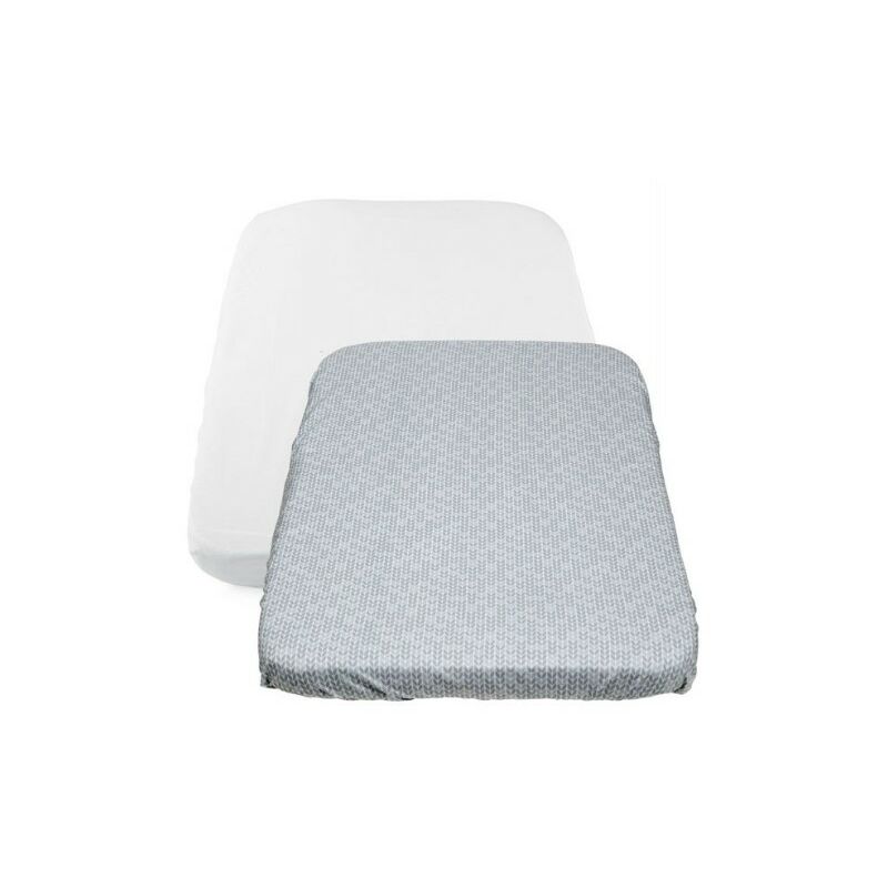 foto del prodotto set 2pz lenzuola con angoli per culla next2me 50x83cm tricot chicco