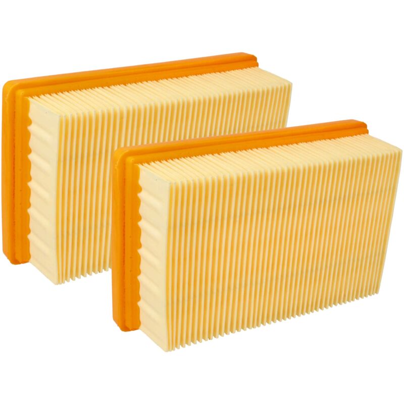 foto del prodotto set 2x filtro a pieghe piatte compatibile con k rcher mv5 premium, mv5 premium renovation kit, mv6 p premium aspirapolvere - elemento filtrante - vhbw