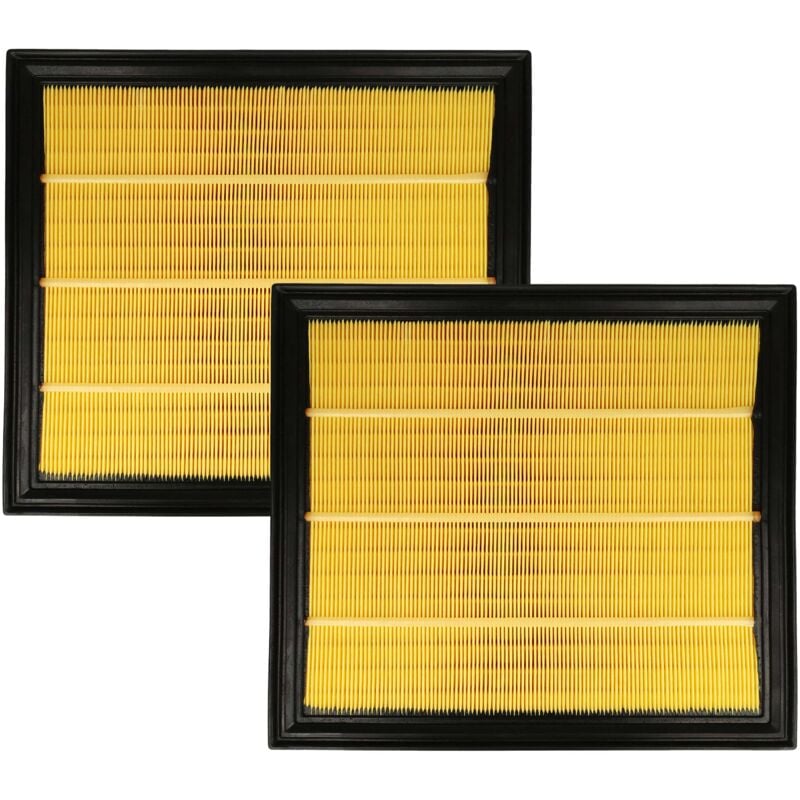 foto del prodotto set 2x filtro a pieghe piatte compatibile con nilfisk alto wap sq850-11 aspirapolvere - elemento filtrante - vhbw