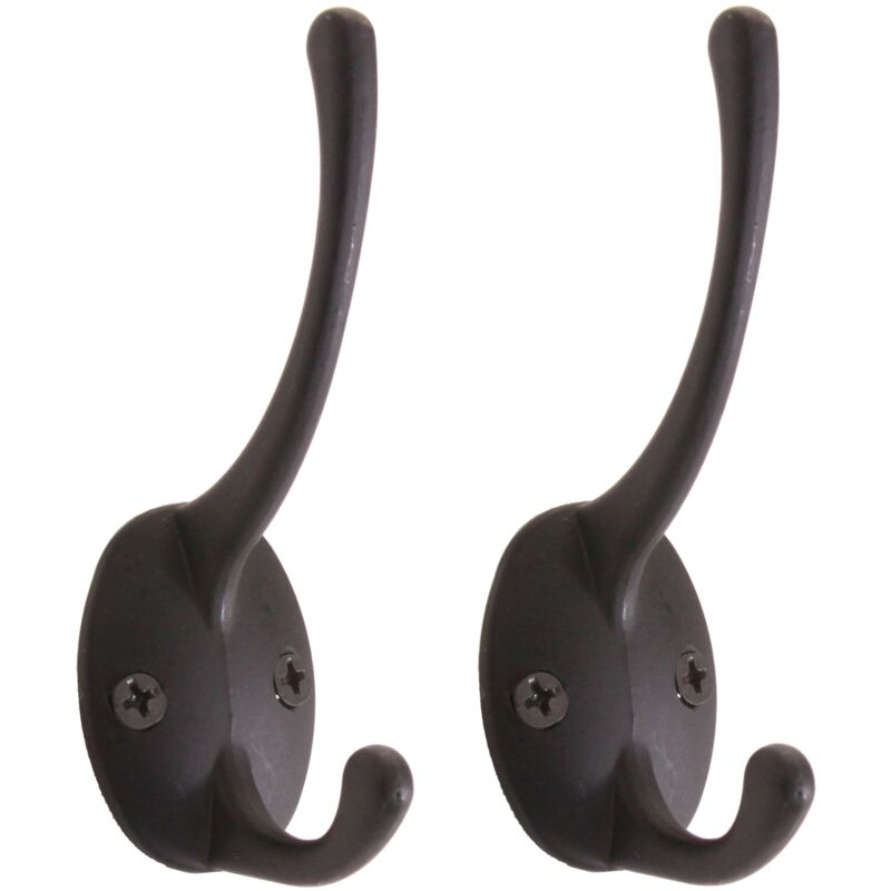 foto del prodotto set 2x ganci per appendiabiti attaccapanni hhg 625 metallo