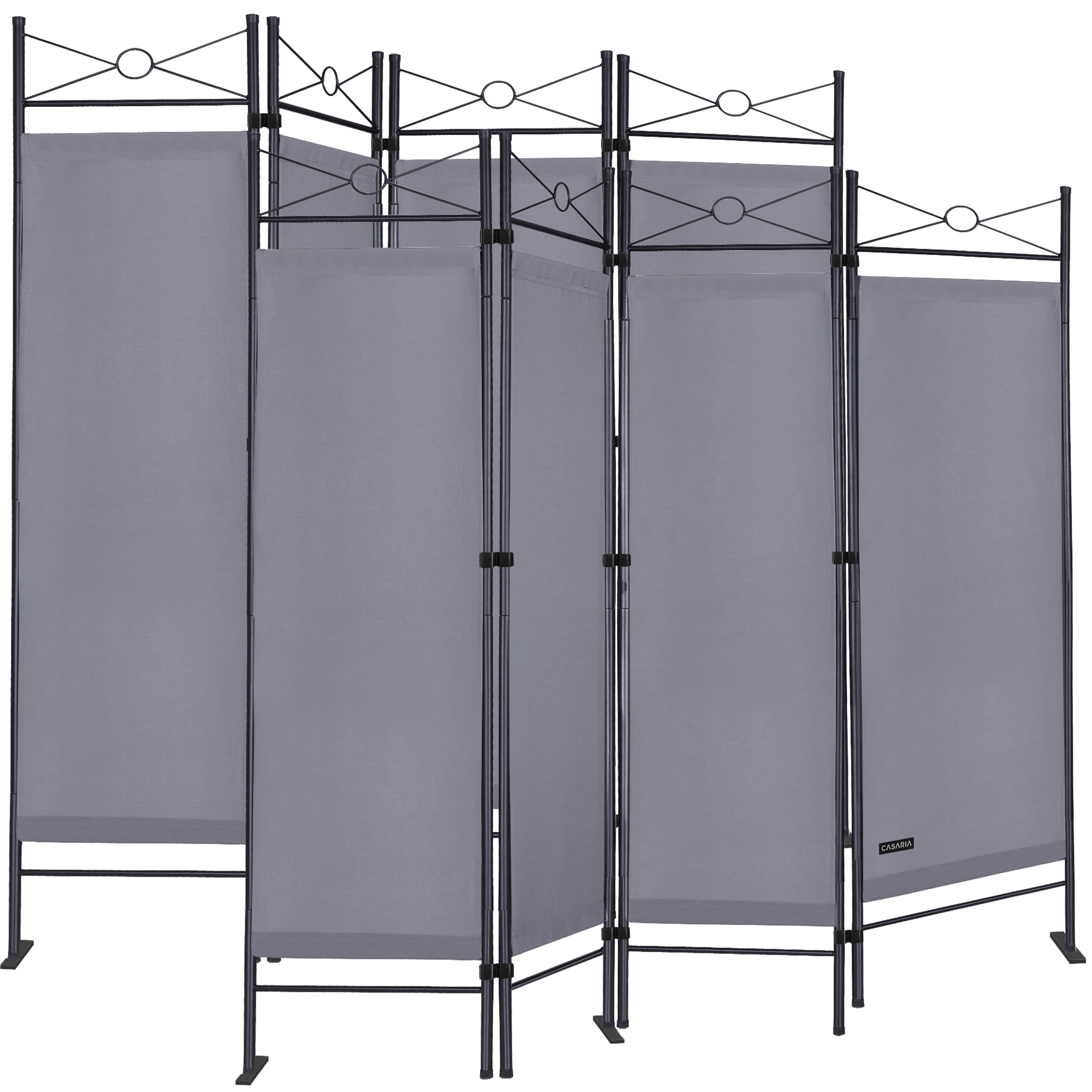 foto del prodotto set 2x paraventi lucca 180x163cm antracite
