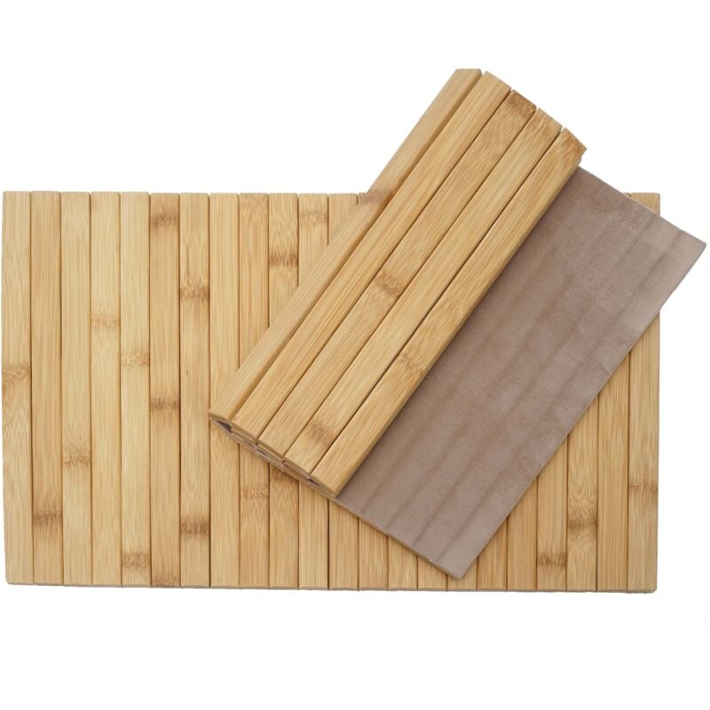 foto del prodotto set 2x vassoi tavolini da divano braccioli hhg 680 bamb 30x45cm