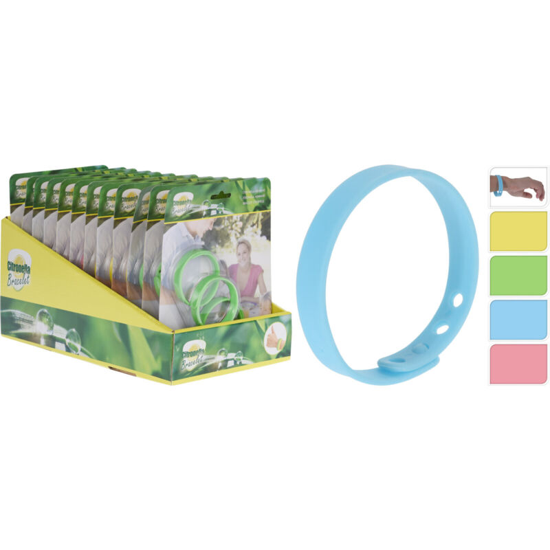 foto del prodotto set 3 braccialetti alla citronella in 4 assortimen
