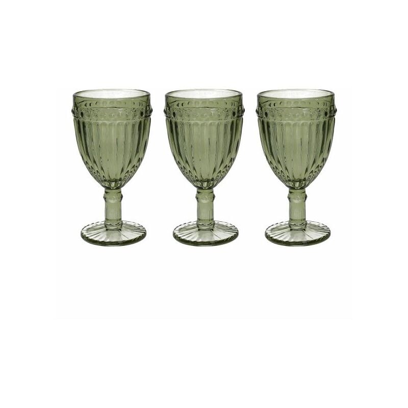 foto del prodotto set 3 calici verdi cc310 tognana