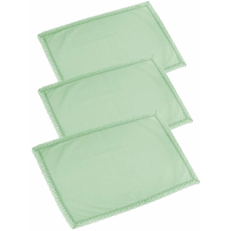 foto del prodotto set 3 canovacci da cucina 50x70 cm amelie verde acqua