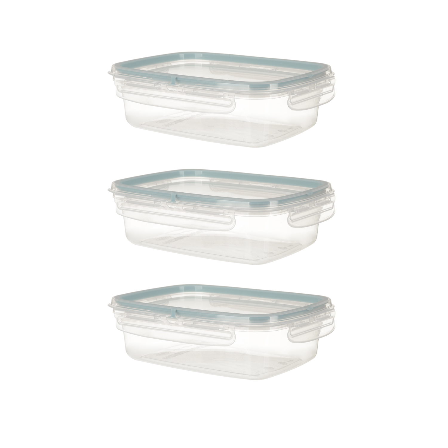 foto del prodotto set 3 contenitori per alimenti snips in plastica, da 0,6 litri