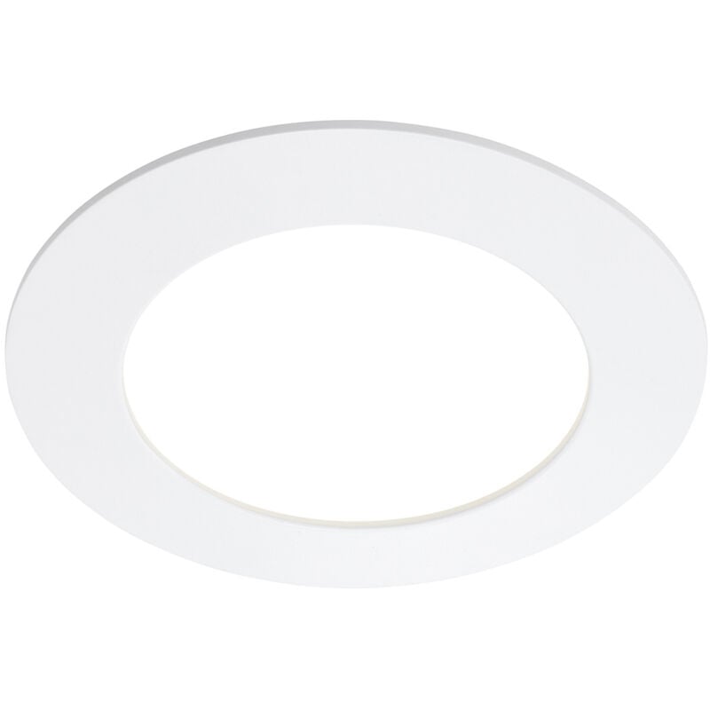 foto del prodotto set 3 faretti incasso moderno flat on plastica bianco led integrato 7w 4000k