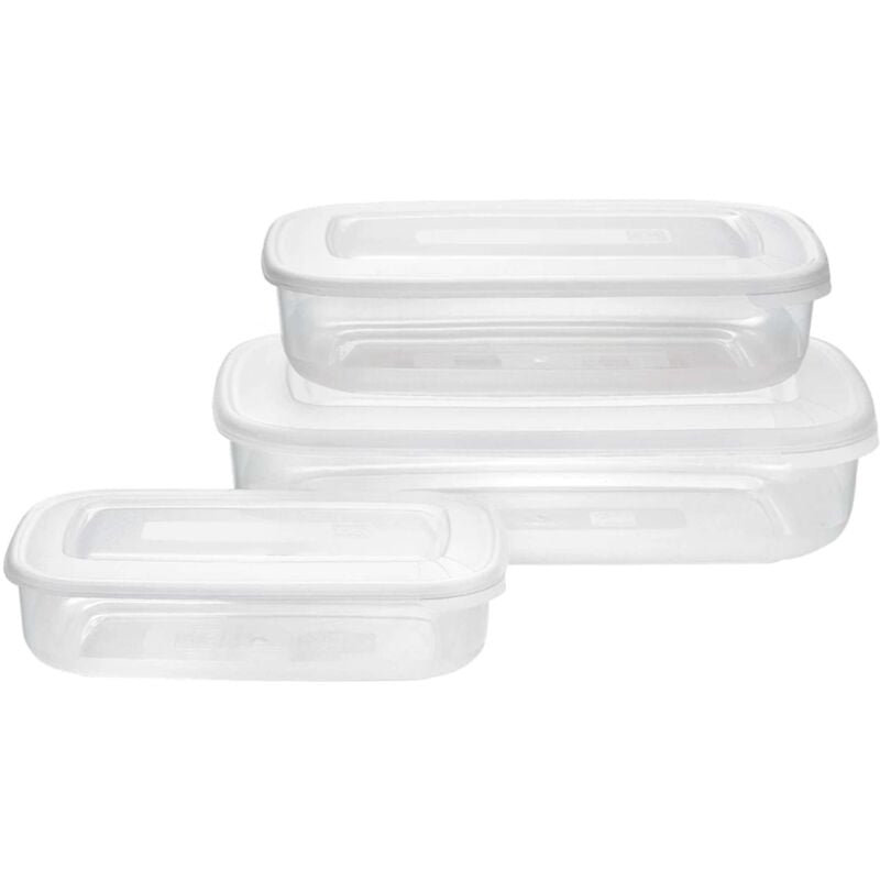 foto del prodotto set 3 frigo box rettangolare bianco 3 1,88 0,93 litri