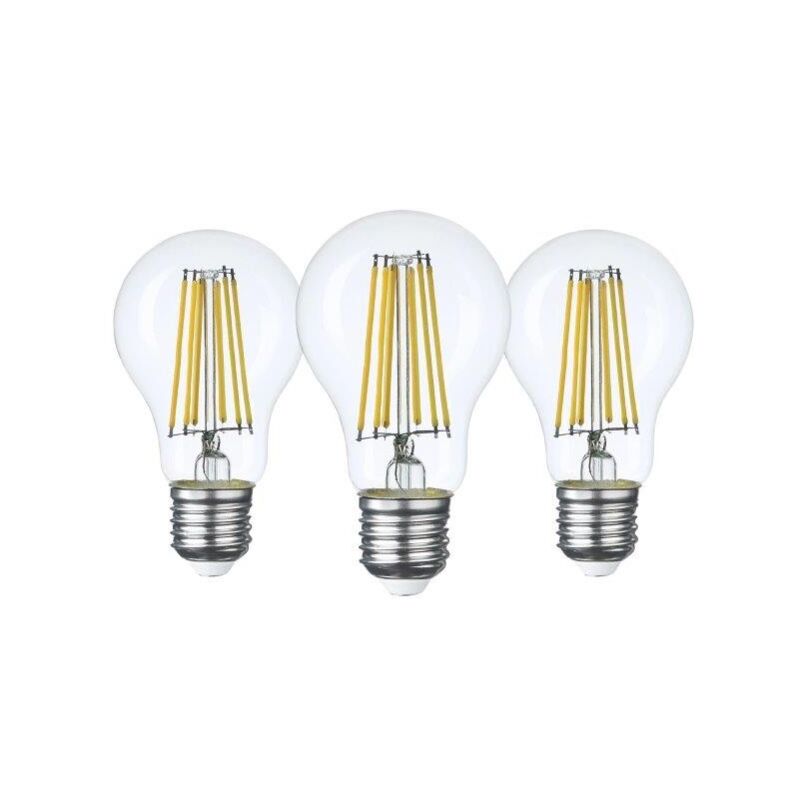foto del prodotto set 3 goccia filamento led e27 100w 4000k