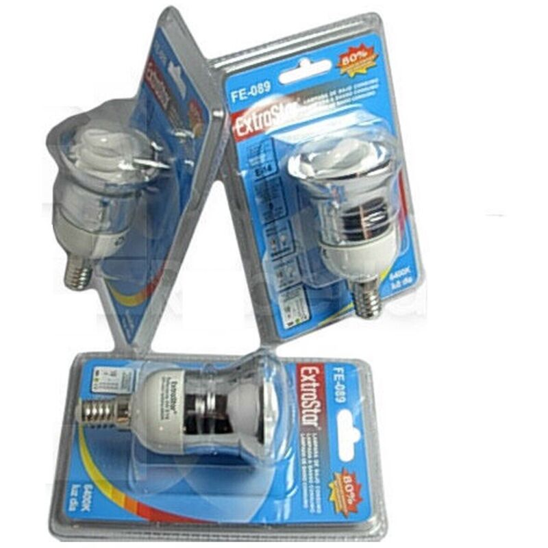 foto del prodotto set 3 lampade lampadine faro faretto 9w e14 6400 k