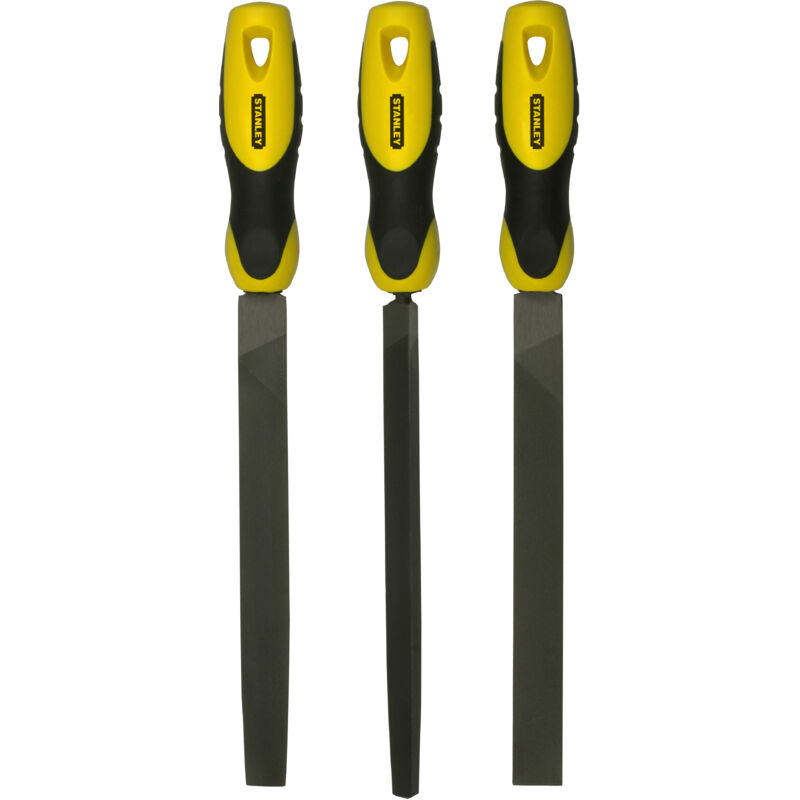 foto del prodotto set 3 lime parallela mezz triangolo da 200 mm stanley swk stanley