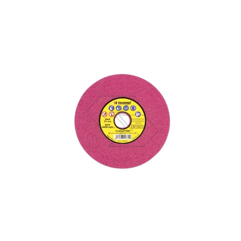 foto del prodotto set 3 mole abrasive a disco colore rubino grana grossa per delimitatore r315574