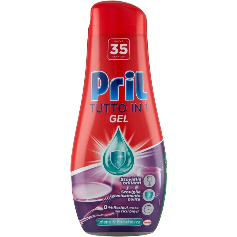 foto del prodotto set 3 pz pril gold gel per lavastoviglie in formato da 630ml igiene e freschezza