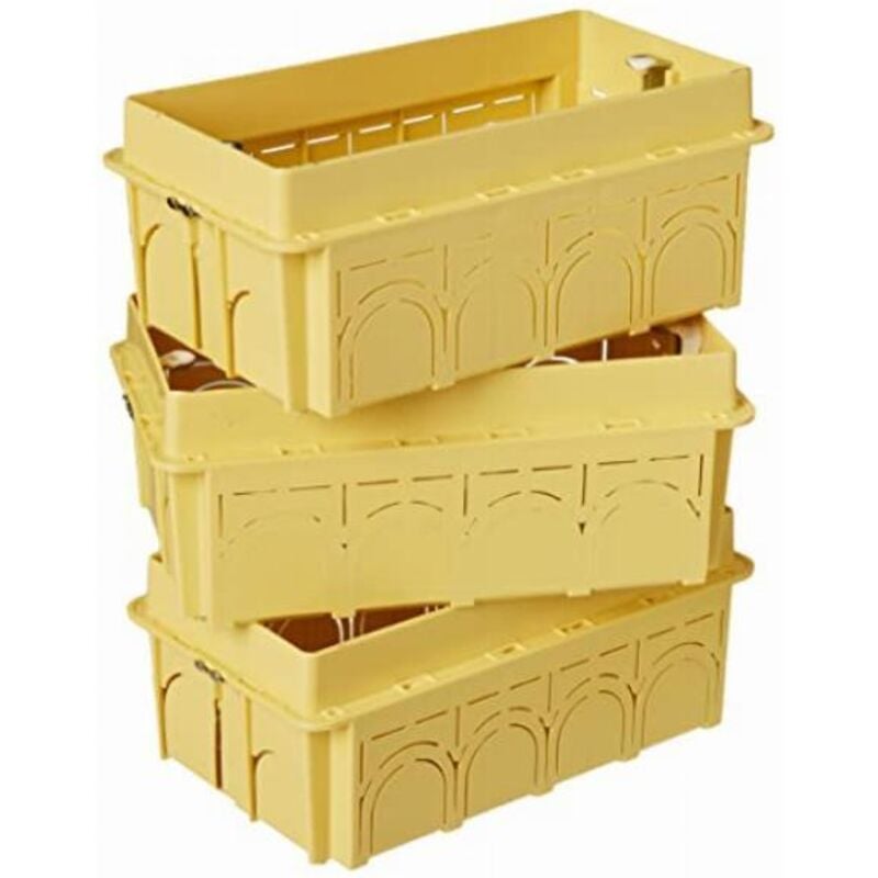 foto del prodotto set 3 scatole incasso a 4 posti