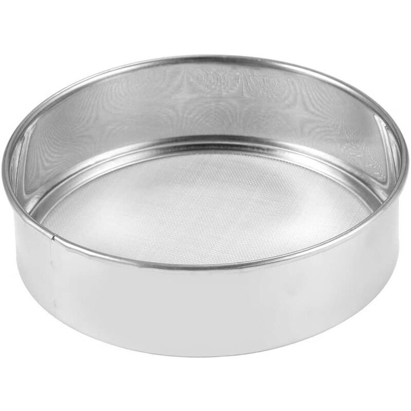 foto del prodotto set 3 setacci rotondi da cucina per farina zucchero cacao setaccio per pasticciere per dolci torte