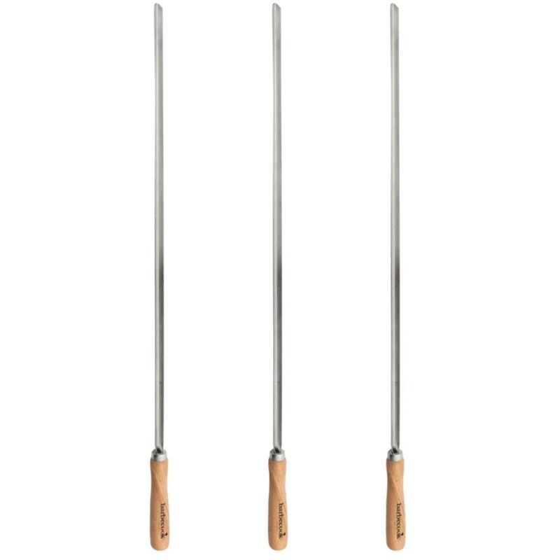 immagine 0 del prodotto set 3 spiedini xl in acciaio per barbecue nestor