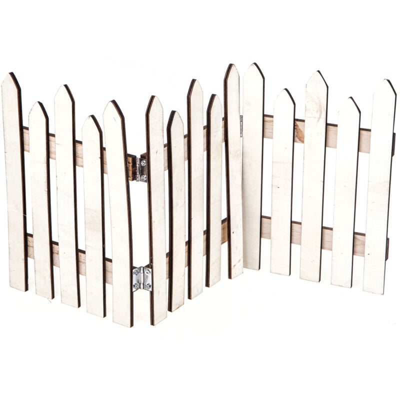 foto del prodotto set 3 staccionata in legno misure 54x25 cm
