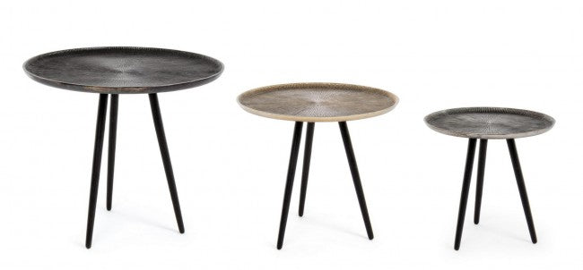 foto del prodotto set 3 tavolini rotondi tahir