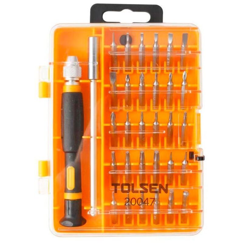 foto del prodotto set 32 cacciavite di precisione con inserti tolsen