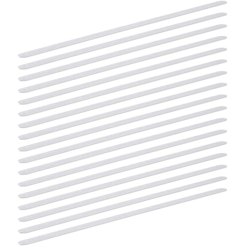 foto del prodotto set 34 strisce antiscivolo, nastri, 60 cm di lunghezza, plastica, autoadesivi per doccia, scale, trasparenti