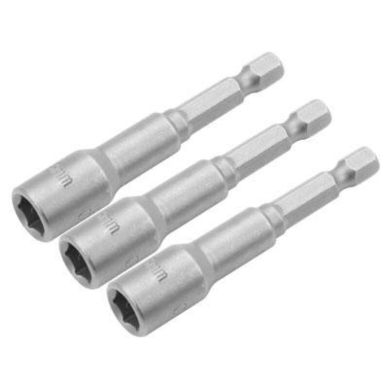 foto del prodotto set 3pz inserti a bussola magnetici attacco 1 4 6mm tolsen