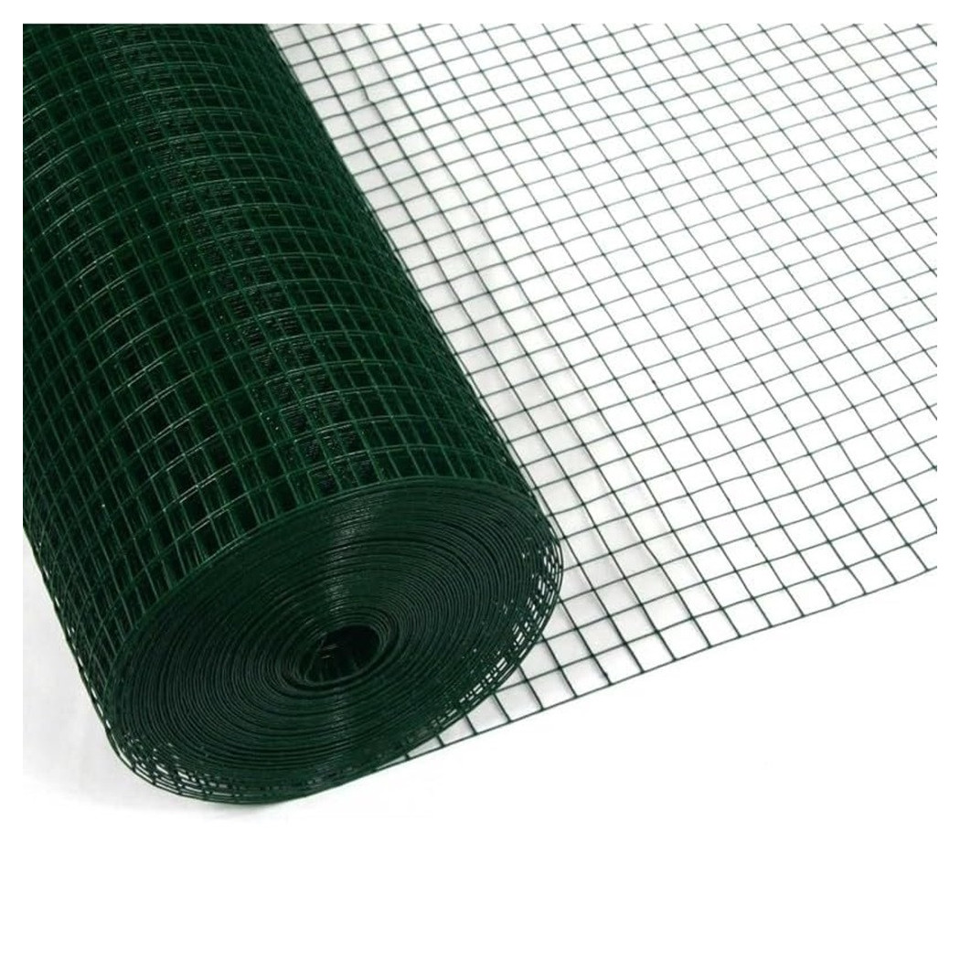 foto del prodotto set 3pz rete metallica plastificata per recinzione cancelli giardino 0.5x3mt 223095 trade shop traesio