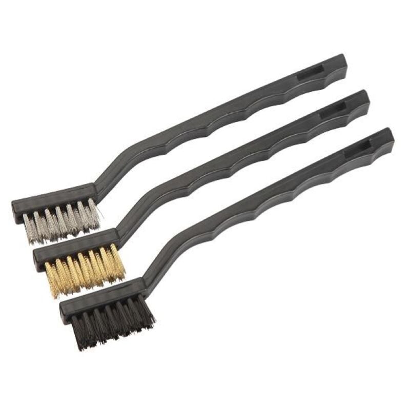 foto del prodotto set 3pz spazzole metalliche tolsen