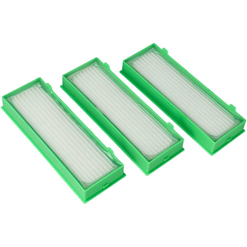 foto del prodotto set 3x filtri compatibile con vorwerk folletto vr200, vr 200, vr300, vr 300 aspirapolvere filtro hepa vhbw