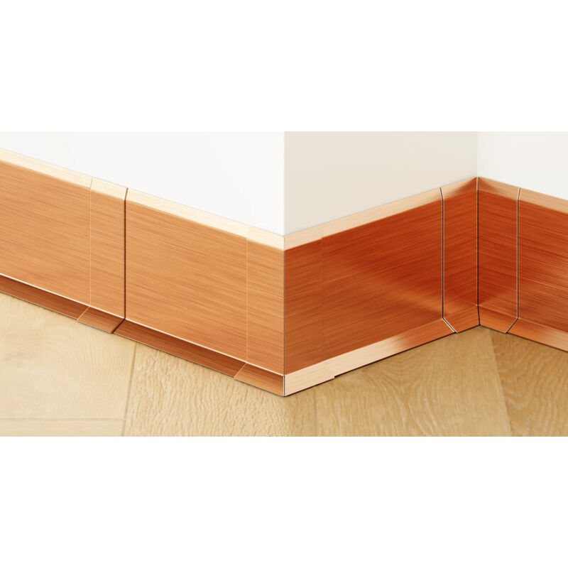 foto del prodotto set 4 angoli interni fli componibili per battiscopa 10cm x 3cm x 3cm rame satinato